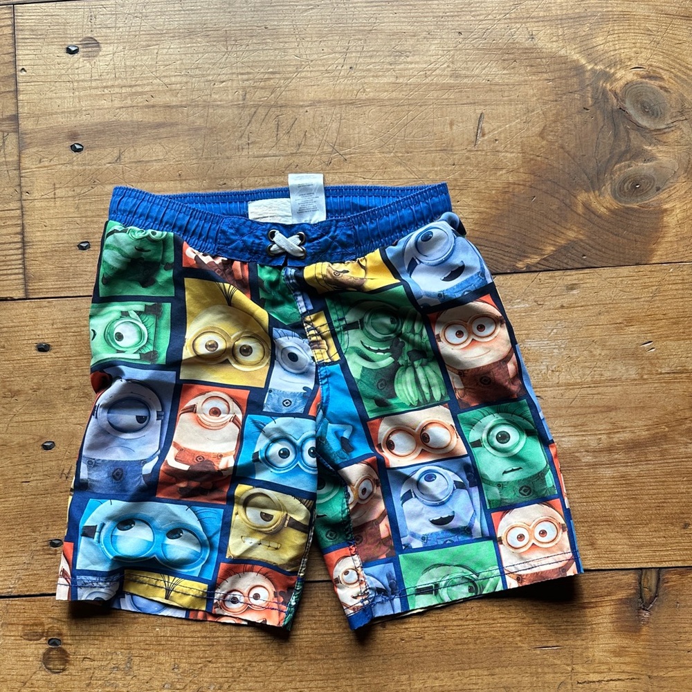 Minions Swim Trunks - Blue, Green, Yellow, Red